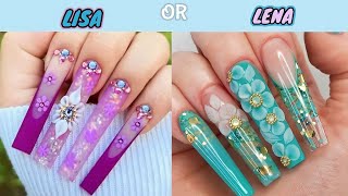 LISA OR LENA  NAIL ART BATTLE  NAIL ART ISNPIRATION FROM PINTEREST [upl. by Martreb]