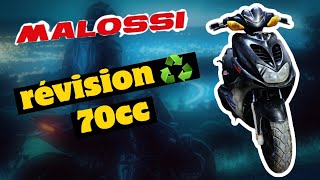 révision nitro 70cc malossi ♻️ partie 1 [upl. by Notnad]