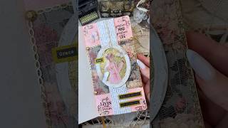 ASMR journal pink grace🪞💕✨🎀asmr journal scrapbooking journaling fyp diy pink notebook [upl. by Wilt]