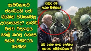 ඇමරිකා ජනාධිපති ජෝ බයිඩන් පිටසක්වළ උරගයෙක්ද හාවඩ් විශ්වවිද්‍යාලය හෙළි කරපු රහසේ සැබෑ විස්තරය මෙන්න [upl. by Pacien]