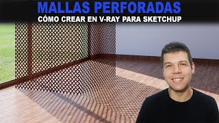 Cómo hacer una malla perforada con Vray [upl. by Adnuahsal429]