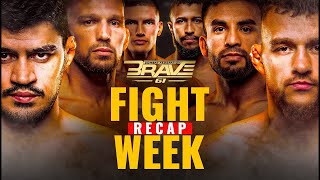 🔴FIGHT WEEK RECAP  BRAVE CF 61  GERMANY  FULL MMA EVENT RELIVE [upl. by Cronin]