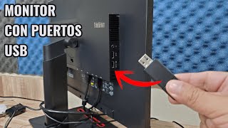 CÓMO USAR los PUERTOS USB de un MONITOR [upl. by Hazelton194]