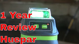 1 Year Review Huepar 360 Degree Laser Level [upl. by Atinor]