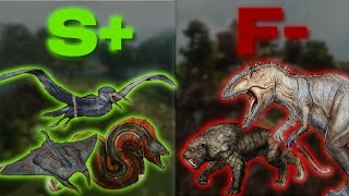 The ULTIMATE CARNIVORE Tierlist For Ark Survival Ascended [upl. by Lamrouex]