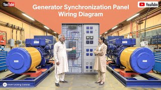 DG Generator synchronization Panel wiring diagram  4 x 1000 amps big synchronization panel wiring [upl. by Clayson]