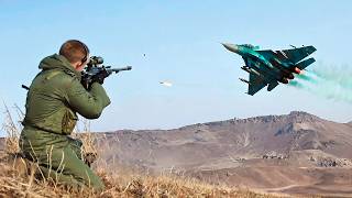 SNIPER vs JETS Ukrainian Sniper hit the Russian SU34 jet with an accurate shot [upl. by Otilia]