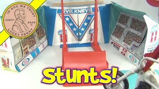 Vintage Evel Knievel Stunt Stadium Play Set 1974 Ideal Toys [upl. by Antrim161]