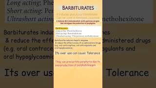 Important points about Barbiturates phenobarbitone barbiturates [upl. by Elleira]