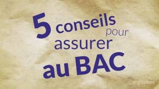 Bac 2016  5 conseils de dernière minute pour assurer ton bac [upl. by Nevlin612]