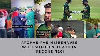 Afghan Fan Misbehaves with Shaheen Afridi in Second T20I [upl. by Naples101]