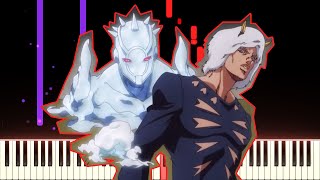 Weather Report Piano Scene  JoJos Bizarre Adventure Part 6  Piano Cover Synthesia「ピアノ」 [upl. by Magena]