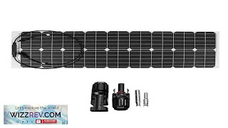 50W 18V Solar Power Panel Monocrystalline Silicon Semiflexible Home Electricity Review [upl. by Zetrok]