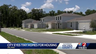 DeLand leaders look into tiny homes as possible solution to affordable housing [upl. by Luttrell]