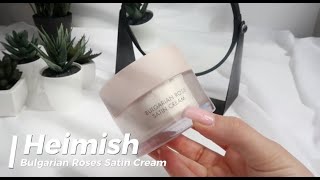 🌹 Heimish  Bulgarian Roses Satin Cream  LaRoseCare Tester [upl. by Ycram361]