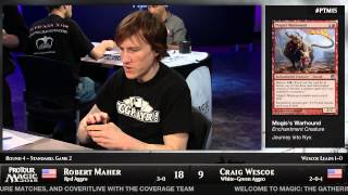 Pro Tour Magic 2015  Round 4 Standard  Bob Maher vs Craig Wescoe [upl. by Sorce]