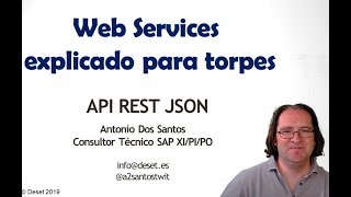 API REST JSON Web Services explicado para torpes [upl. by Neyu]