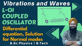 L01 Coupled Oscillator  Normal modes of Vibration  Simple Harmonic Motion  Vibration and Waves [upl. by Akerue]