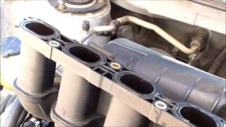 P0171 Replace intake manifold gasket Toyota Matrix √ Fix it Angel [upl. by Saihttam]