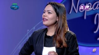 Kauli budhi  sandhya Budha  Nepal idol season 2  best singing [upl. by Dwinnell762]