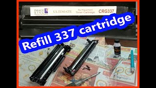 কিভাবে 337 টোনার রিফিল করবেন How to refill 337 cartridge [upl. by Adnahsam]