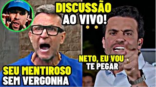 NETO PERDE O CONTROLE AO VIVO COM PROVOCAÇÃO DO PABLO MARÇAL [upl. by Llereg]