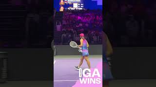 Iga Swiatek defeats Daria Kasatkina  WTA Finals Riyadh igaswiatek wtafinalsriyadh [upl. by Aitsirk]