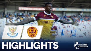 St Johnstone 12 Motherwell  Ebiye Nets Injury Time Winner  William Hill Premiership [upl. by Ettennaej]