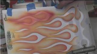 Airbrushing Techniques  How to Airbrush Flames [upl. by Ramedlab]