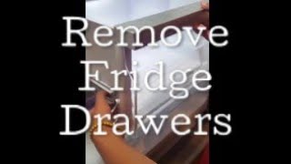 How to remove refrigerator drawers to clean [upl. by Alset]