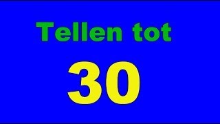 Tellen tot 30 dertig peuters kleuters cijfers leren [upl. by Namie]