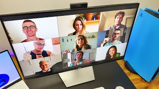 Dell S2722DZ QHD Video Conferencing Monitor  Unboxing amp Review [upl. by Nylrats]