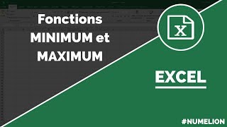 Minimum et maximum Excel [upl. by Eelrefinnej]