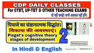 Piagets cognitive theory  2 Stages of development  in Hindi and English [upl. by Lap]