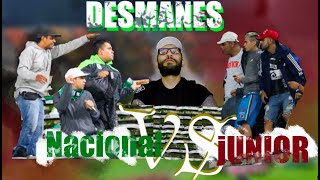 Nacional VS Junior desmanes [upl. by Arretal]