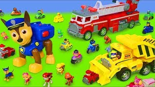 Psi Patrol zabawki  Chase cięzarówka strażak Marshall  Paw Patrol Toys [upl. by Yulma]