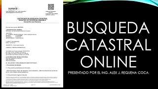 BUSQUEDA CATASTRAL ONLINE SUNARP [upl. by Bella]