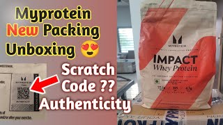 ⚡️⚡️ Myprotein New Packing Unboxing  Authenticity Checking Feature 😍 [upl. by Arahas]