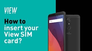 Wiko View Tutorial 1  How to insert your View SIM card [upl. by Yrtsed]