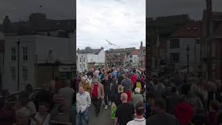 Extremely Busy Whitby Swing Bridge yorkshire [upl. by Sert]