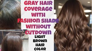 gray hair coverage with fashion colorbest way to color gray at homebest hair color for white hair [upl. by Wurtz]