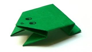 Origami Tiere falten  02 Frosch frog [upl. by Nomzzaj873]