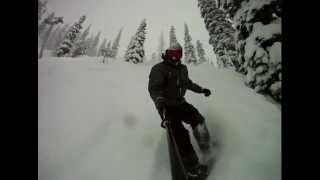 Epic Powder snowboarding Fernie BC 2012 [upl. by Attenrad]