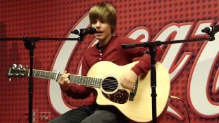 JUSTIN BIEBER SINGING ONE TIME [upl. by Yaeger]