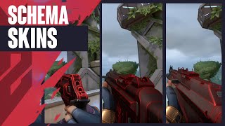 Schema Skins Showcase Schema Collection  Valorant Battle Pass Skins [upl. by Slavic245]