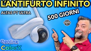 Telecamera antifurto infinita a 360° Reolink ALTAS PT Ultra pannello solare WIFI Videosorveglianza [upl. by Ferrel]