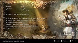 Octopath Traveler  Tressa Chapter 2 All Interactions [upl. by Raab]