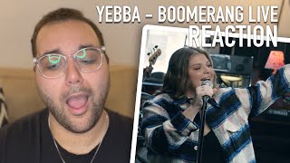 Yebba  Boomerang Live REACTION  EXCUSE ME WITH THE HIGH NOTES [upl. by Aryad920]