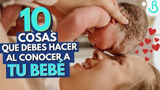 😍👶🏻10 COSAS QUE DEBES HACER AL CONOCER A TU BEBÉ ATENTA  Baby Suite by Pau [upl. by Annoek]