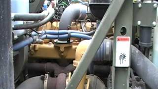 Cab Ride in Oshkosh MTVR MK31 with Caterpillar C12 motor pulling a CAT D6 [upl. by Pembrook67]